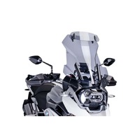 Puig Touring Screen With Visor To Suit Various BMW R1200GS/R1250GS Models (Smoke)