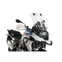 Puig Touring Screen With Visor To Suit Various BMW R1200GS/R1250GS Models (Clear)