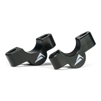 Pyramid Handlebar Risers | Gloss Black | Triumph Tiger Sport 800