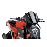 Puig New Generation Sport Screen To Suit KTM 1290 Superduke R 2014 - 2016 (Black)
