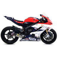 Arrow Exhaust - Yamaha YZF R1 2017 > 2021 Indy Race Racing Titanium/steel Full System Exhaust Carbon End Cap