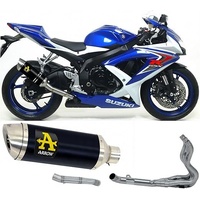 Arrow Exhaust - Suzuki Gsx-R 750 2008 > 2010 Full Exhaust Street Thunder Aluminium Black