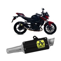 Arrow Exhaust - Kawasaki Z 400 2019 > 2021 Exhaust Steel Black Gp2 Silencers