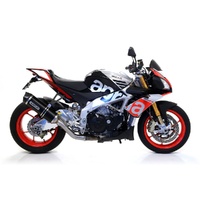 Arrow Exhaust - Aprilia Rsv4 1100 Factory 2019 > 2020 Racing Link Pipe+black Aluminum Exhaust Carbon End Cap