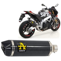 Arrow Exhaust - Aprilia Rsv4 1100 Factory 2019 > 2020 Racing Link Pipe+carbon Exhaust Carbon End Cap