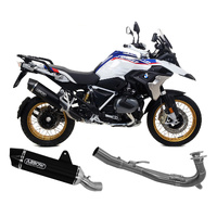 Arrow Exhaust - BMW R 1250 Gs 2019 > 2023 Maxi Race-tech Racing Dark Aluminum/titanium Full System Exhaust Carbon End Cap