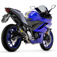 Arrow Exhaust - Yamaha YZF R3 2021 > 2023 Exhaust Thunder Carbon End Cap Carbon Fibre