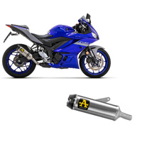 Arrow Exhaust - Yamaha YZF R3 2021 > 2023 Exhaust Thunder Carbon End Cap Titanium