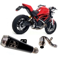 Arrow Exhaust - Ducati Monster 797 2017 > 2020 Exhaust + Link Kat Kat Pro Race Black
