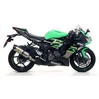 Arrow Exhaust - Kawasaki Zx-6r 636 2019 > 2020 Approved Aluminum Exhaust Race-tech Carbon End Cap