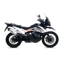 Arrow Exhaust - KTM 790 Adventure 2024 Approved Aluminum Exhaust Race-tech Carbon End Cap