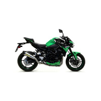 Arrow Exhaust - Kawasaki Z 900 2020 > 2024 Approved Stainless Steel Exhaust X-kone Carbon End Cap