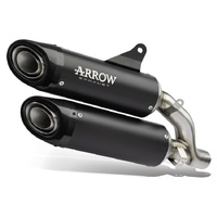 Arrow Exhaust - Ducati Monster 937 2021 > 2024 Exhaust Muffler Round Sil Titanium Black