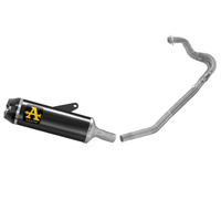 Arrow Exhaust - Kawasaki Z 400 2023 > 2024 Exhaust Indy Race Carbon Aluminium Dark+collector