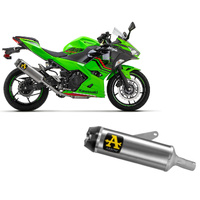 Arrow Exhaust - Kawasaki Ninja 400 2023 > 2024 Exhaust Indy Race Carbon End Cap Titanium