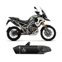Arrow Exhaust - Triumph Tiger 1200 2022 > 2024 Exhaust Muffler Veloce Aluminum Dark
