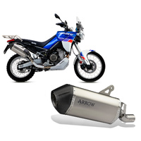 Arrow Exhaust - Aprilia Tuareg 660 2022 > 2024 Exhaust Muffler Sonora Titan Con End Cap Carby