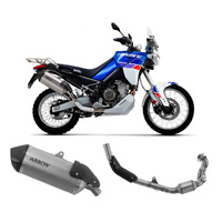 Arrow Exhaust - Aprilia Tuareg 660 2022 > 2024 Sonora Racing Titanium Full System Exhaust Carbon End Cap