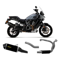 Arrow Exhaust - Harley Davidson Pan America 1250 2020 > 2023 Exhaust Muffler Sonora Dark Titanium + Link Pipe + Headers