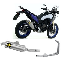Arrow Exhaust - Yamaha Tenere 700 2021 > 2024 Full Exhaust Indyrace Inox/titan Aluminium