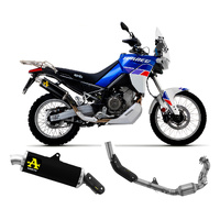 Arrow Exhaust - Aprilia Tuareg 660 2022 > 2024 Indy Race Racing Dark Titanium Full System Exhaust Steel End Cap