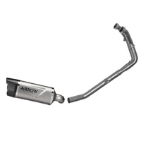 Arrow Exhaust - Honda XL750 Transalp 2023 > 2024 Full System Exhaust IndyRace EVO Allum End Cap Inox