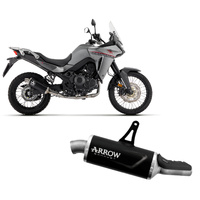 Arrow Exhaust - Honda XL 750 Transalp 2023 > 2024 Exhaust Muffler Indy Race EVO Allum Dark End Cap inox