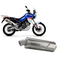 Arrow Exhaust - Aprilia Tuareg 660 2022 > 2024 Exhaust Muffler Indy Race Evo Titan End Cap Inox