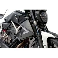 Puig Radiator Caps To Suit Yamaha MT-07/FZ-07 2014 - 2017 (Matt Black)
