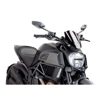 Puig New Generation Adjustable Screen To Suit Ducati Diavel 2014-2018 (Black)  
