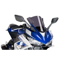 Puig Z-Racing Screen To Suit Yamaha YZF-R3 (2015 - 2018) - Dark Smoke