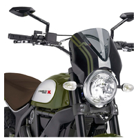 Puig Retrovision Screen To Suit Scrambler 15-17 Black/Sm