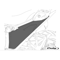 Puig Infill Panels To Suit BMW R1200/1250 Models (Matt Black)