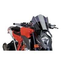 Puig Naked New Generation Sport Screen To Suit KTM 1290 Super Duke R 2014-2016 (Dark Smoke)