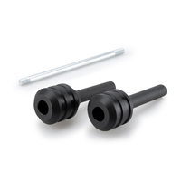 Puig Crash Pads Vintage Ducati Scrambler (Black)-Silver