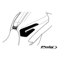 Puig Tank Grips To Suit Yamaha MT-07 2014 - 2020 (Carbon Look)