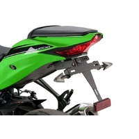 Puig Licence Plate Holder To Suit Kawasaki ZX-10R Models (Black)