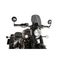 Puig New Generation Touring Screen To Suit Triumph Bonneville Bobber 2017 - Onwards (Matt Black)