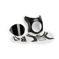 Puig Semifairing C/Carbon Diam.195mm Screen (Black)