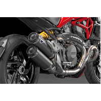 Termignoni DUCATI MONSTER 1200 PAIR OF HOMOLOGATED CARBON SILENCERS