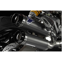 Termignoni DUCATI MONSTER 821 PAIR OF APPROVED CARBON SILENCERS