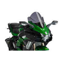 Puig Racing Screen To Suit Kawasaki Ninja H2 SX (2018 - 2020) - Dark Smoke