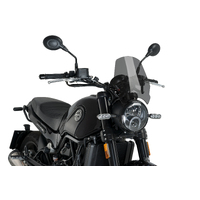 Puig New Generation Screen To Suit Benelli Leoncino 500 (Smoke)