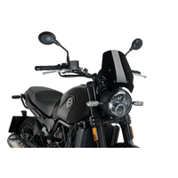 Puig New Generation Screen To Suit Benelli Leoncino 500 (Black)
