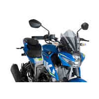 Puig Naked New Generation Screen To Suit Suzuki GSX-S125 2017 - Onwards (Dark Smoke)
