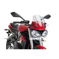 Puig New Generation Sport Screen To Suit Triumph Street Triple S 2017- 2019 (Clear)