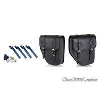 Custom Acces SET OF SADDLEBAGS MODEL IBIZA WITH METAL BASE COLO
