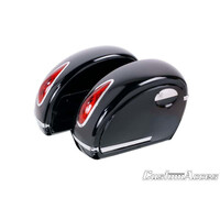 Custom Acces RIGID SADDLEBAG RIGHT SIDE C/LIGHT 33L. C/BLACK