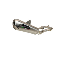 GPR Exhaust To Suit Yamaha Grizzly 550 2007-2024, PENTACROSS INOX, Homologated legal slip-on exhaust including removable db killer and link pipe 