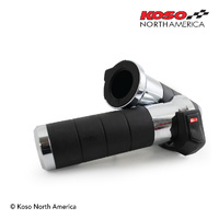 Koso TITAN-S | Heated Grips | Universal - chrome